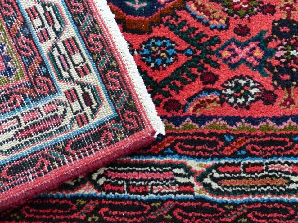 Colorful woolen rugs